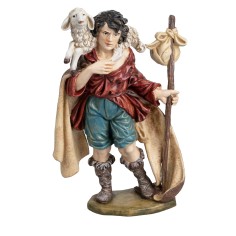 Pastore con fagotto e agnello serie Euromarchi 20,5 cm