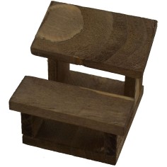 Banco de madera con banco Mondo Presepi.
