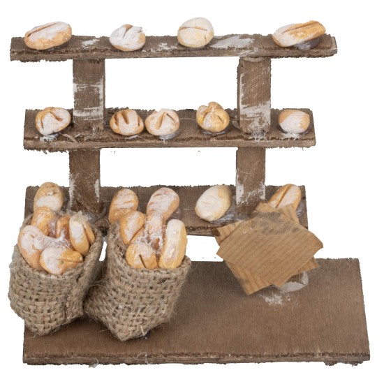 Bread stall for seller cm 12x6x10 h.