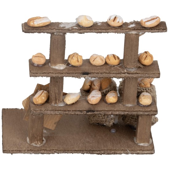 Bread stall for seller cm 12x6x10 h.