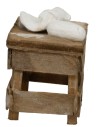 Bench with dough for Nativity Scene cm 6.1x3.3x4.5 h