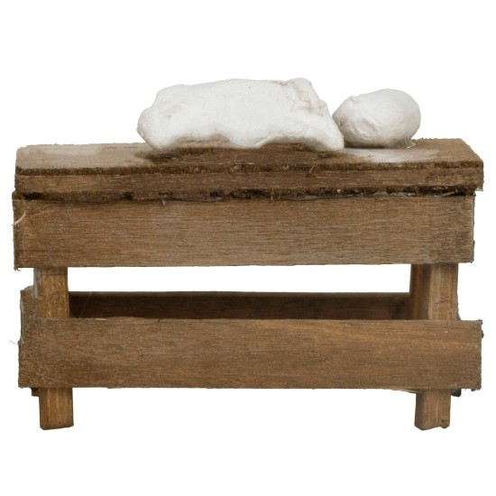 Banco con impasto per Presepe cm 6,1x3,3x4,5 h