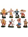 Set of 8 figures series 4 cm Euromarchi