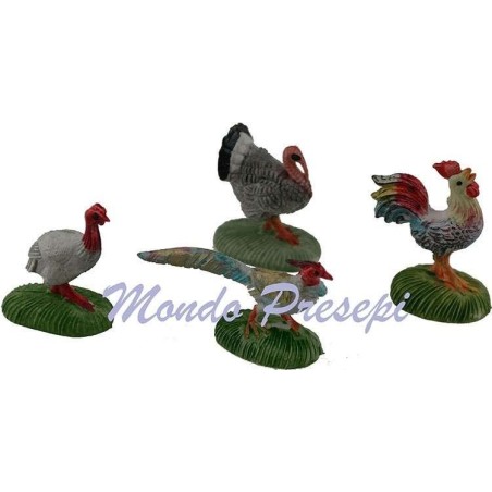 Set of 4 fowl
