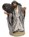 Hombre con barril al hombro para Belén 10 cm
