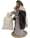 Miller with jute sack for Nativity Scene 12 cm