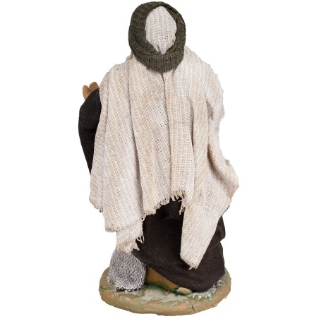 Mugnaio sacco in juta per Presepe 12 cm