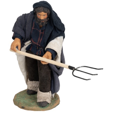 Contadino con forca 12 cm