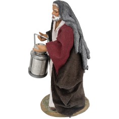 Pastore con bidone del latte per presepe 12 cm 2