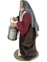 Pastor con bidón de leche para belén 12 cm