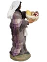 Woman with a basket of cheeses for nativity scene 12 cm