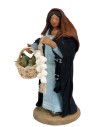 Mujer con peras y cabeza de ajo serie 11 cm