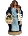 Donna con pere e ceppo d’aglio serie 11 cm