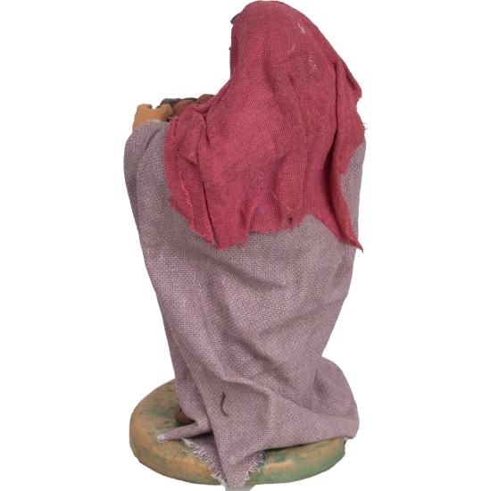 Vendedora de cestas de 10 cm