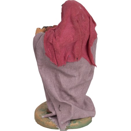 Vendedora de cestas de 10 cm