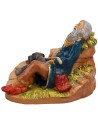Resting shepherd with dog 12 cm Fontanini series