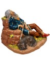 Pastor que descansa con perro serie 12 cm Fontanini