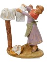 Woman hanging clothes 12 cm Fontanini