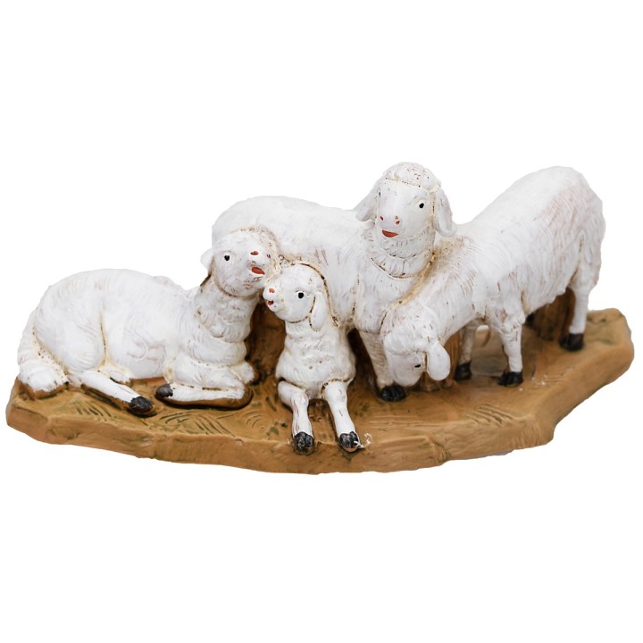 Familia de ovejitas serie 12 cm Fontanini