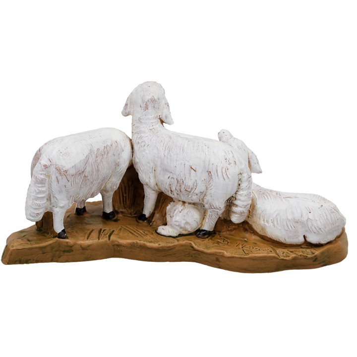 Gregge di pecore Fontanini per statue da 12 cm