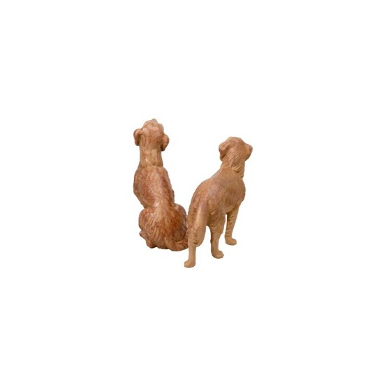Set due cani serie Fontanini per statue da 19 cm