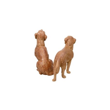 Set due cani serie Fontanini per statue da 19 cm