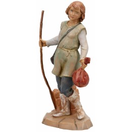 Pastore Fontanini con sacco da viaggio serie 19 cm