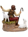 Pastore seduto con pecorelle serie 19 cm Fontanini