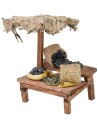 Bancarella con olive e ombrellone cm 8,5x7x12 h