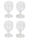 Set of 4 glass goblets ø 1 cm