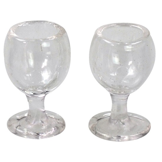 Set de 2 copas de vidrio ø 1,5 cm