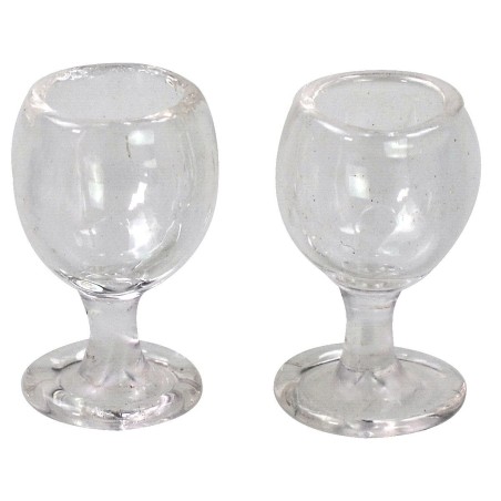 Set de 2 copas de vidrio ø 1,5 cm