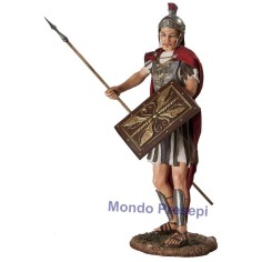 Soldier with spear and shield, cm 30