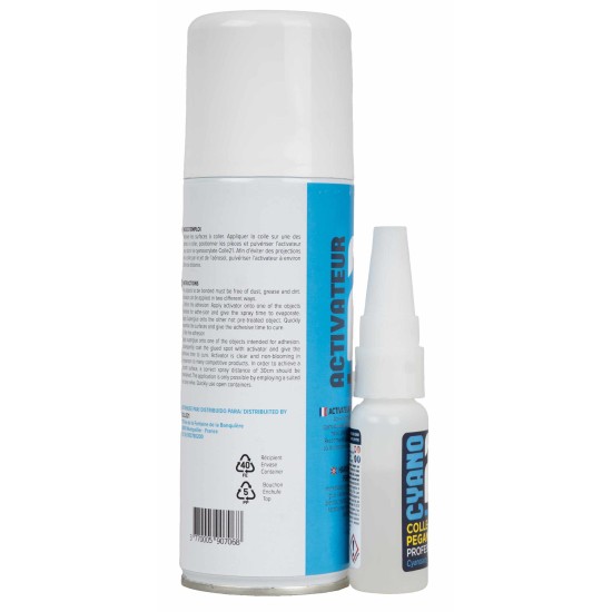 Kit Super colla Colle21 colla cianoacrilato e attivatore per colla cianoacrilato
