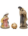 Natividad 3 figuras en resina cm 20