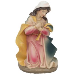 Madonna arrodillada en resina serie 20 cm