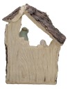 Nativity block with illuminated hut cm 8.8x4.7x14 h