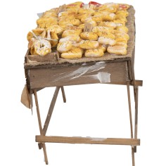 Banco con pan cm 9,5x7x6,5 h para Pesebre 2
