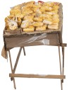 Banco in legno del fornaio cm 23x13,2x17 h
