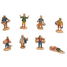 Set 8 mestieri serie 3,5 cm Euromarchi