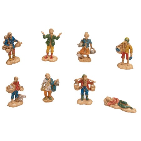 Set of 10 figurines series 4 cm Euromarchi