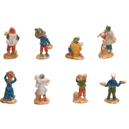 Set of 10 figurines series 4 cm Euromarchi