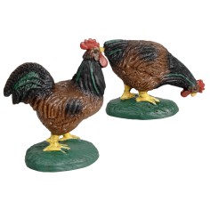 The rooster and the hen for statues 15cm