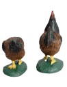 The rooster and the hen for statues 15cm