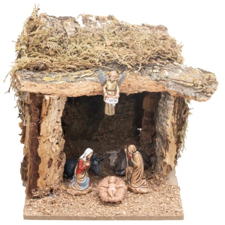 Cabaña con ranura central de 60x34,5x35 cm h