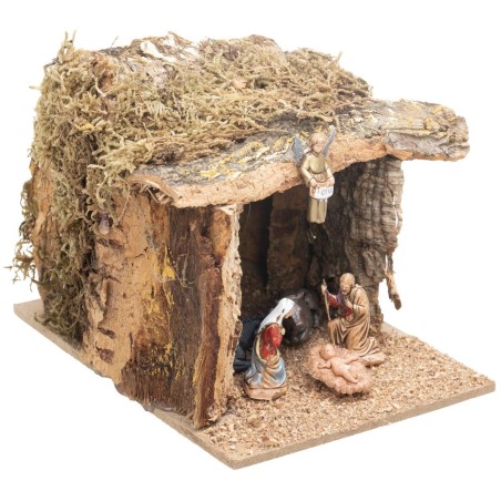 Grotta con Natività Landi per Presepe cm 13x15,3x10,6 h