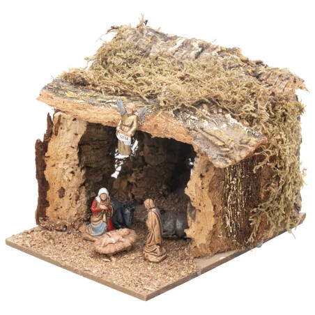 Grotta con Natività Landi per Presepe cm 13x15,3x10,6 h