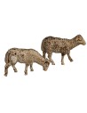 Conjunto de 2 ovejas oliver para estatuas de 8-10 cm