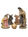 Natività 5 figure in resina cm 20