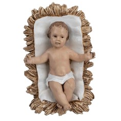 Baby Jesus in cradle for statues of 10 cm Landi